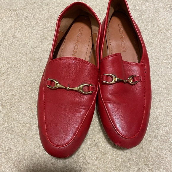 Coach loafers 5 red - Picture 2 of 4